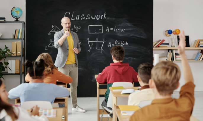 Students in a maths workshop